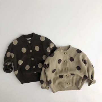 Children's Sweater Boys Knitwear Single Breasted