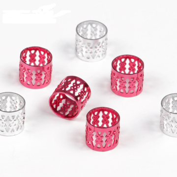 AliLeader 100pieces/pack  Hair Braiding Beads For Braids Micro Rings Adjustable Hair Decoration Braid Cuff