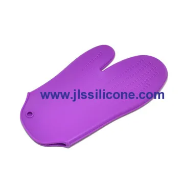 Elegant Purple Silicone Oven Mitts Glove 