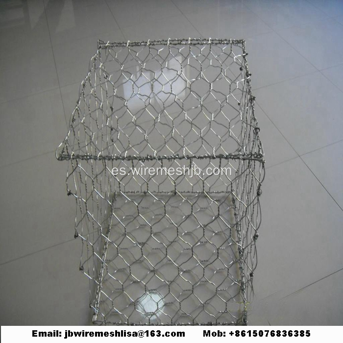 Caja hexagonal galvanizada en baño de calor de Gabion