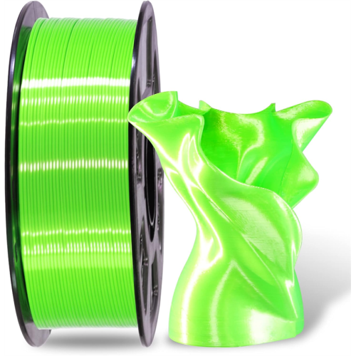 Silk PLA Filament 1.75mm-Shiny Metallic Finish