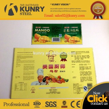 printed tinplate services for printing tin cans
