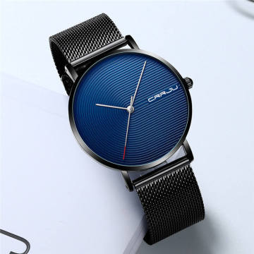 Wholesale Male Quartz Minimalistic Watch CRRJU 2164 - 2022 Water Resistant Shock Wristwatch