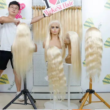 613 Full Lace Wig Human Hair,Brazilian 613 Blonde Full Lace Human Hair Wig,40 Inch 613 Virgin Hair Human Hair Full Lace Wig