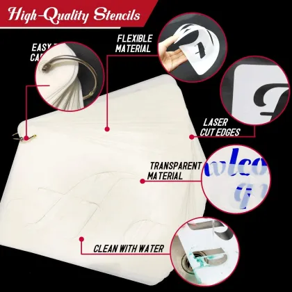 Hot sale plastic template DIY letter drawing template