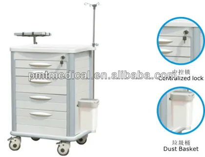 Trolley cart Medical supplies ABS Emergency Trolley/Hospital Medical Trolley