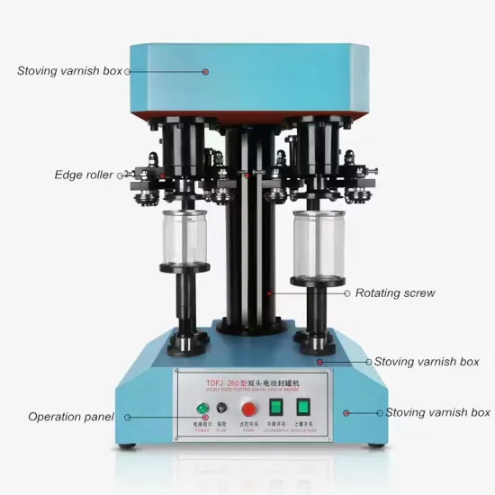 TDFJ-260 Double Head Electric Seamer and Capping Machine (Double Motor)