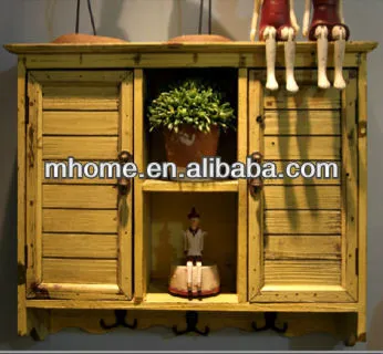 Elegant American country style yellow cheap kitchen cupboard with door cover