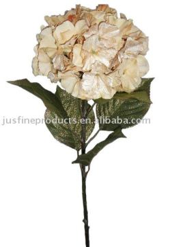 Christmas Flower / 83cm Hydrangea with 4 leafs