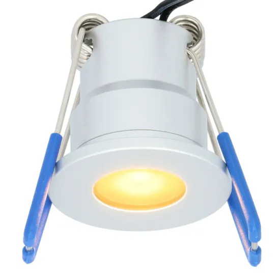 12 Piece LED Set for In-Building Spotlights in Terraces, Verandas, and Carports with Adjustable CCT and DC Dimmable 3W Lights