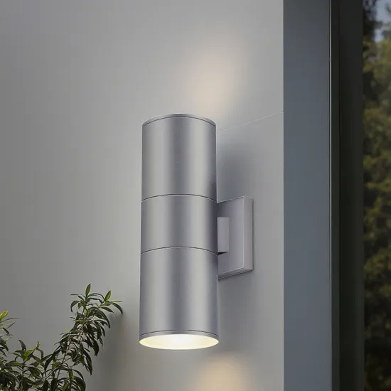 18W/24W Waterproof LED Wall Lamp for Hotels & Villas - AC220V Round Irradiation Light for Corridor & Garden