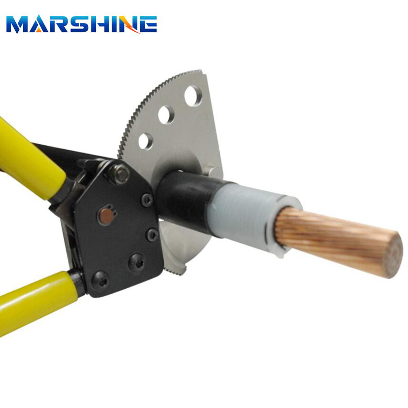 Flexible handle insulation Steel Manual Ratchet Cable Cutter