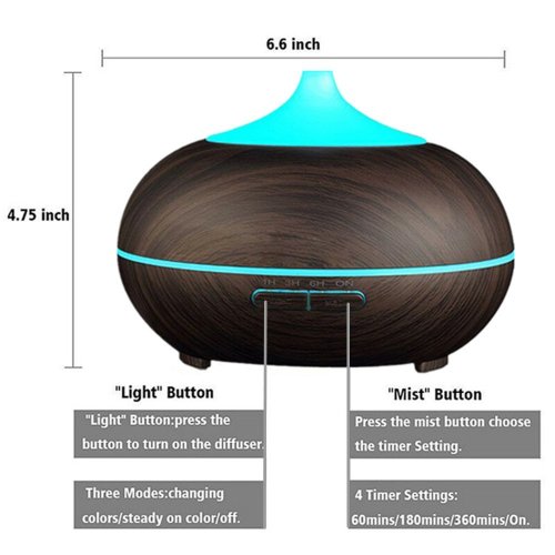 yoga ultrasonic aroma diffuser aromatherapy 400ml