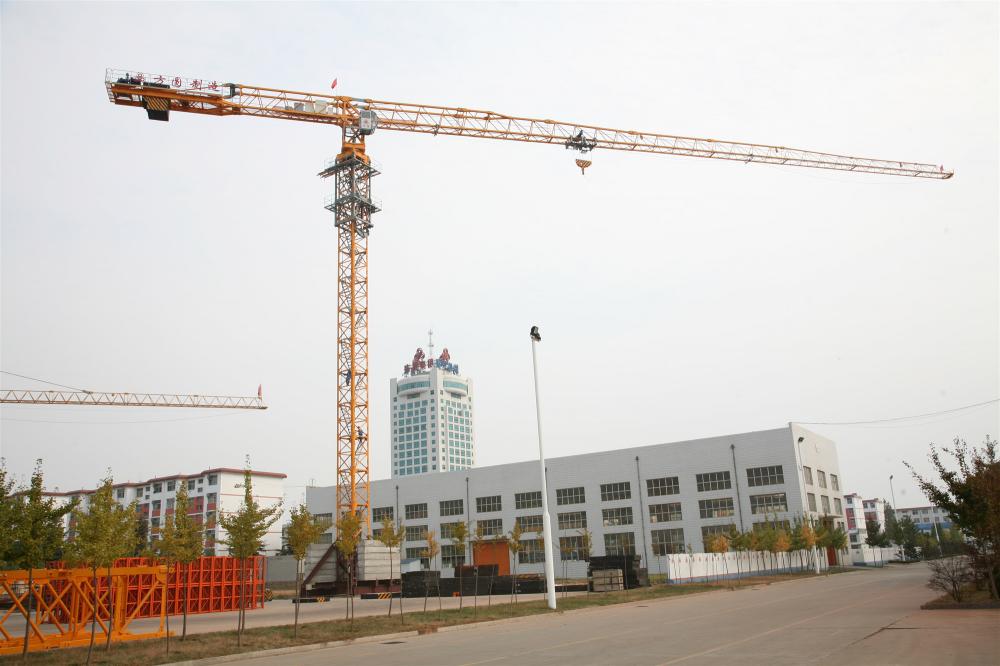 PT7528 outside walking climbing fixing flat-top tower crane