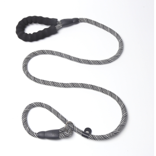 Newly Designed Outdoor Dog Lead Nylon Sewn Leather