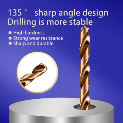 TG HSS M35 5% Cobalt Carbide Drill Bit Stainless Steel Mold Steel Straight Shank Twist Drill Bits Lengthened
