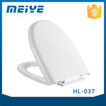 HL-037 MEIYE PP 445*200*60mm Round Soft-closing Toilet Seat Cover Ramp Down Toilet Lid