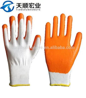 nitrile coated nylon glove Women protective gloves