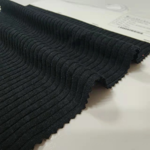 Rib Rayon Polyester Knit Fabric สำหรับเสื้อสเวตเตอร์