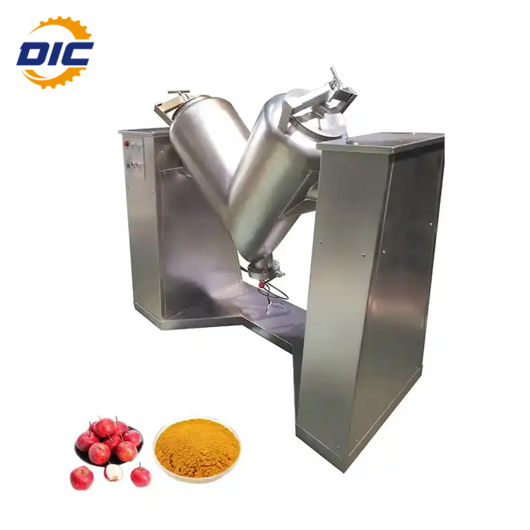 blending chemical industrial v shape dry powder mixer