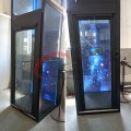 Ascenseur en verre rond moderne