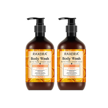 Private Label Body Wash with Epsom Salt, Vitamin C & Citrus Oils for Glow & Radiance