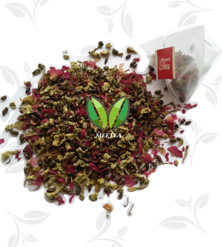 Rose Beauty Bantning Non-woven Fabric Filter Green Teabag