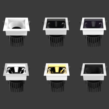 12W 25W 20W Square LED Spotlight Recessed Downlight for Hotels