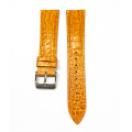 Camel Smooth Padded Leather Watch Strap