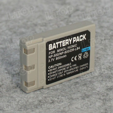 Hot selling battery for Konica Minolta camera NP-600 battery pack 800mAh, 18 months warranty