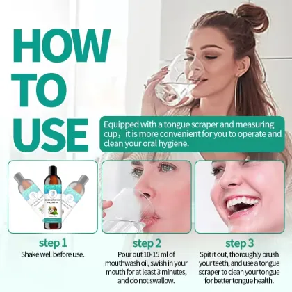 Wholesale Natural Organic Mouthwash 236ml - Fresh Breath Coconut Mint for Mouth & Gum Health