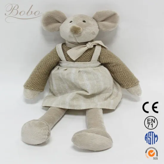 Safety soft Mouse plush toy dressing plush mouse toy