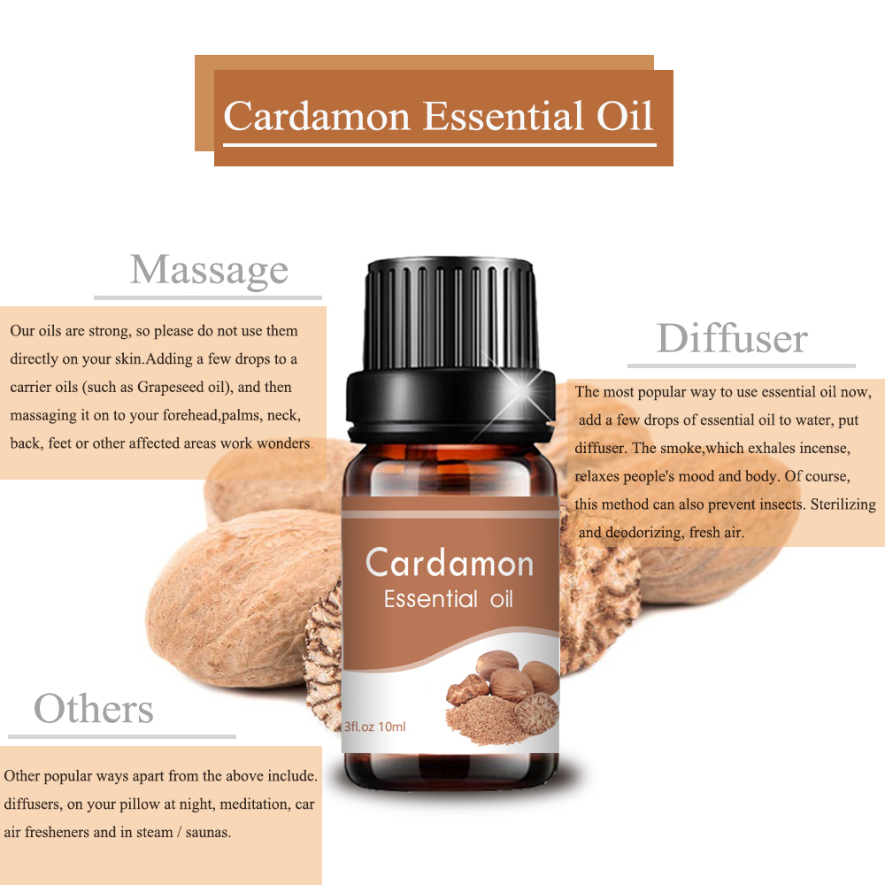 Bulk Cardamon Oil For Body massage Aromatherapy Soap Making