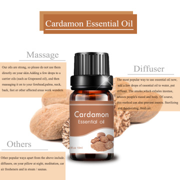 Óleo de cardamão em massa para massagem corporal.