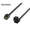 Minisas HD SFF-8643 a SFF-8643 90 grados SAS HD interno a cable interno SAS HD