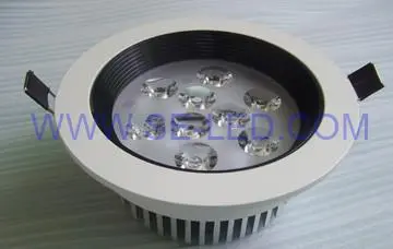 7W AC220V Warm White White 6000K High Power LED ceiling light