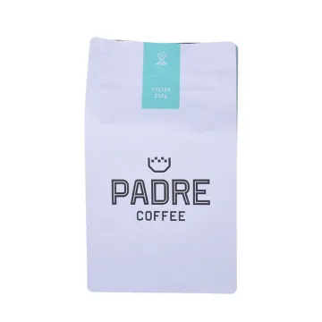 Resealable Biodegradable Customized Coffee Bag With Compostable Zipper