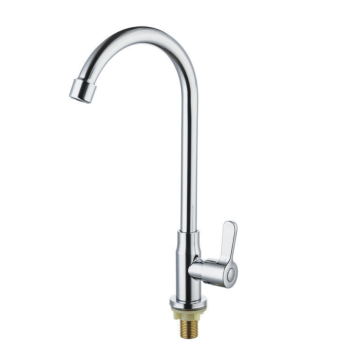 Stainless steel single holder cold water tap vegetable basin deck mounted kitchen faucet