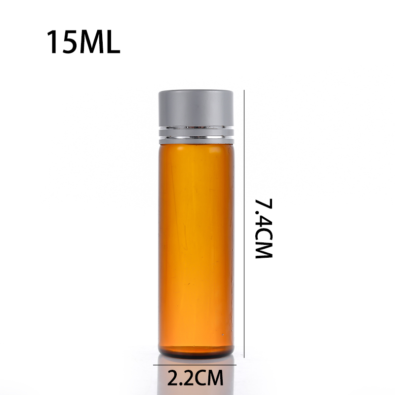 10ml brown glass vial with roll-on applicator for easy topical use
