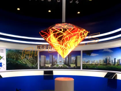 Triangle led video wall