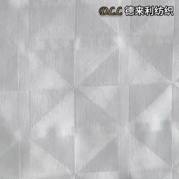 White checkered pattern Woven fabric