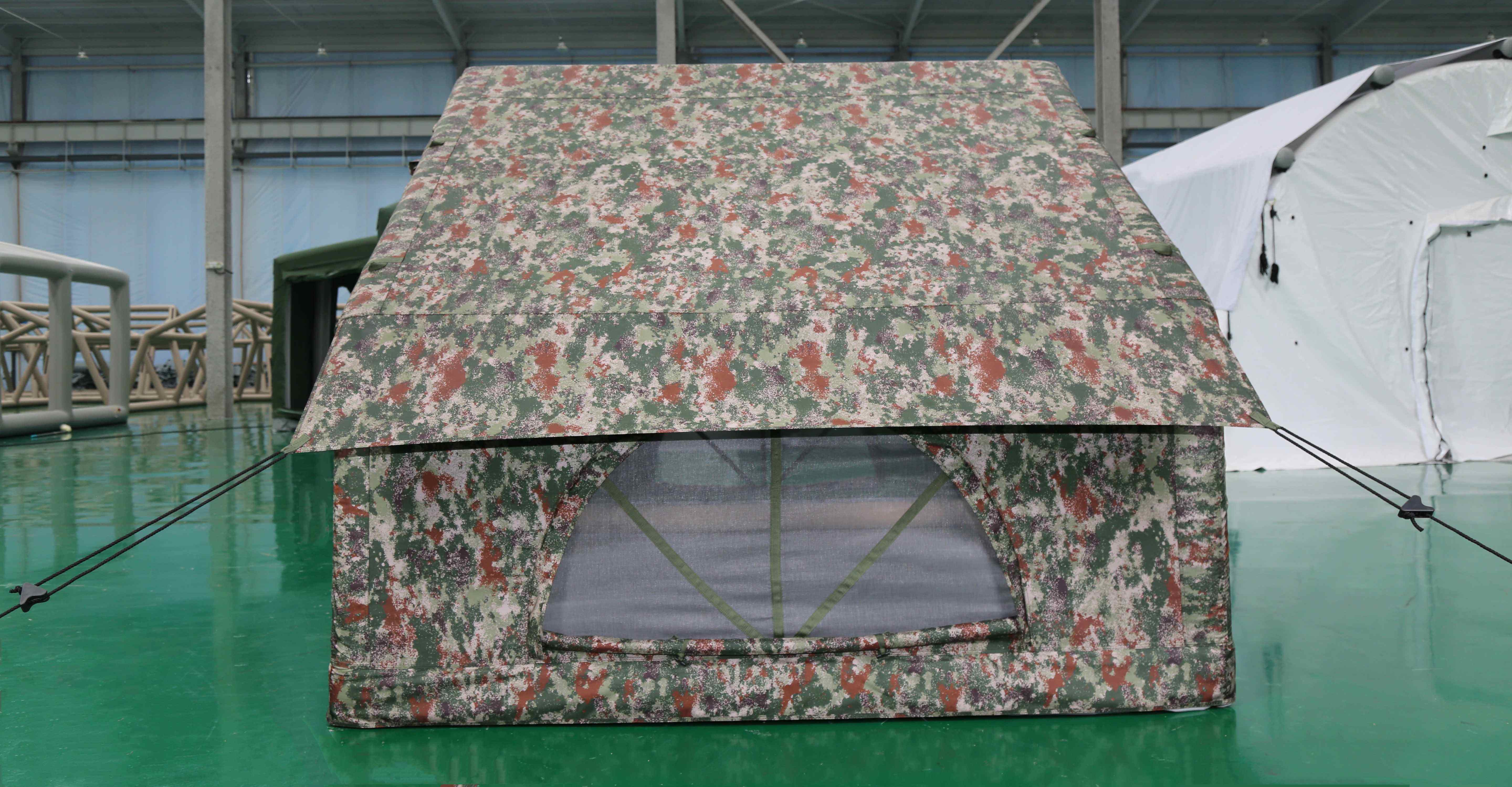 Carpa inflable para acampar al aire libre de camuflaje