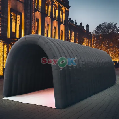 Commercial Outdoor Event: Inflatable Sport Tent & Advertising Tunnel Tent Rental