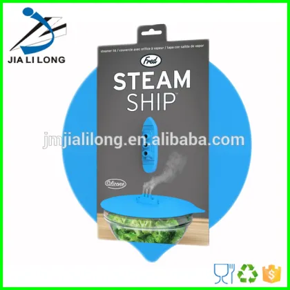 10'' steam ship pot cover silicone steaming lid