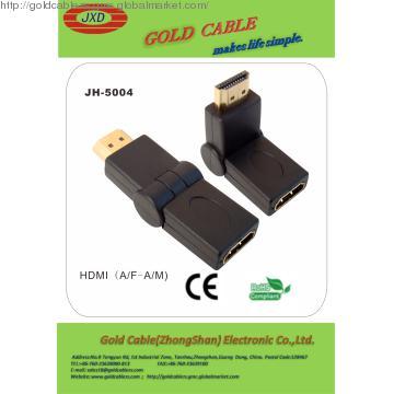 HDMI  D  Adapter  Male to A Adapter Female with 180 degrees rotation