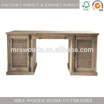 french vintage office wooden file cabinet