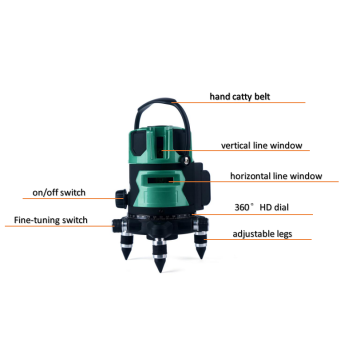 High precision green light leveling instrument