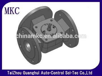 3-port Flanged Iron Rotary Shoe Valve