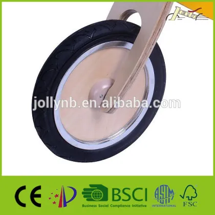 Banana 12" Wooden Bicycles Cross and Children Balance Bikes