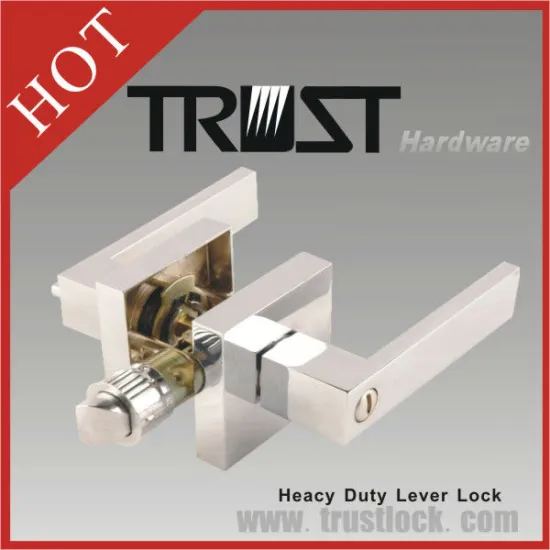 China heavy duty bath room polished chrome factory manufacture lever lock